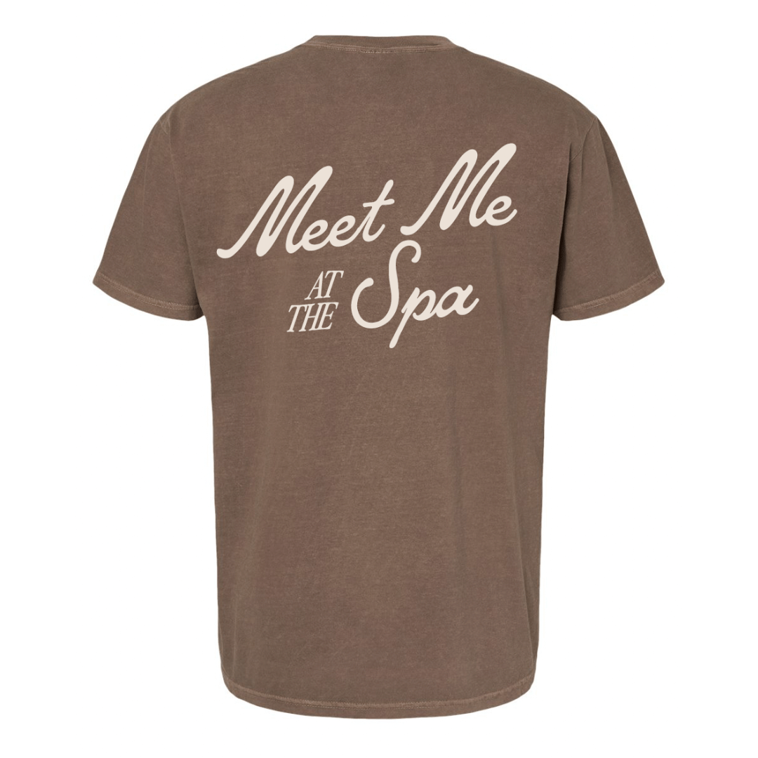 Meet Me At The Spa Retro Unisex T-Shirt | Lucky Owl - Renee Lane Company