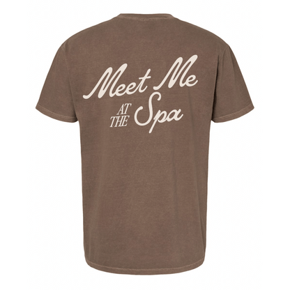 Meet Me At The Spa Retro Unisex T-Shirt | Lucky Owl - Renee Lane Company