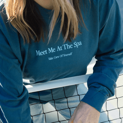 Meet Me At The Spa - Take Care Of Yourself Long Sleeve T-Shirt | Lucky Owl - Renee Lane Company