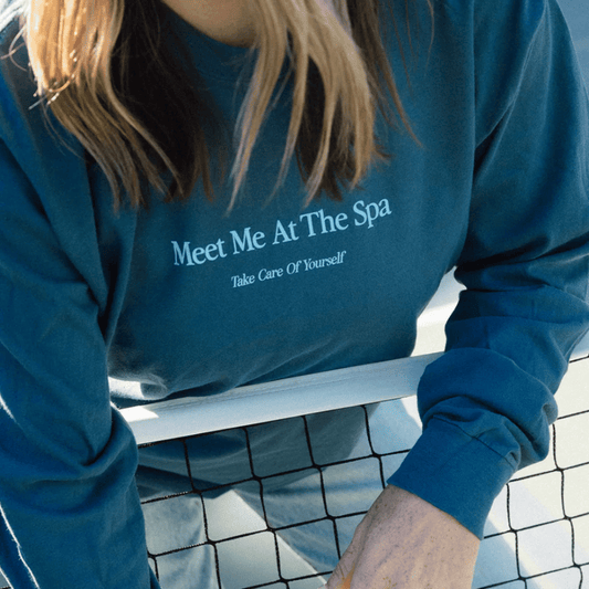 Meet Me At The Spa - Take Care Of Yourself Long Sleeve T-Shirt | Lucky Owl - Renee Lane Company