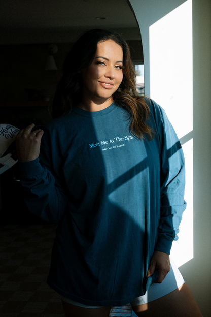 Meet Me At The Spa - Take Care Of Yourself Long Sleeve T-Shirt | Lucky Owl - Renee Lane Company