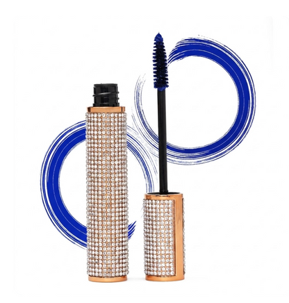 Mega Volume Vegan Mascara Black and Blue – Smudge-Proof with Handmade Diamond Case - Renee Lane Company