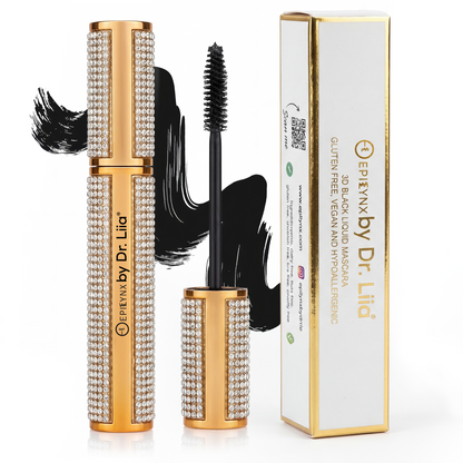 Mega Volume Vegan Mascara Black and Blue – Smudge-Proof with Handmade Diamond Case - Renee Lane Company