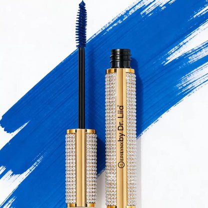 Mega Volume Vegan Mascara Black and Blue – Smudge-Proof with Handmade Diamond Case - Renee Lane Company