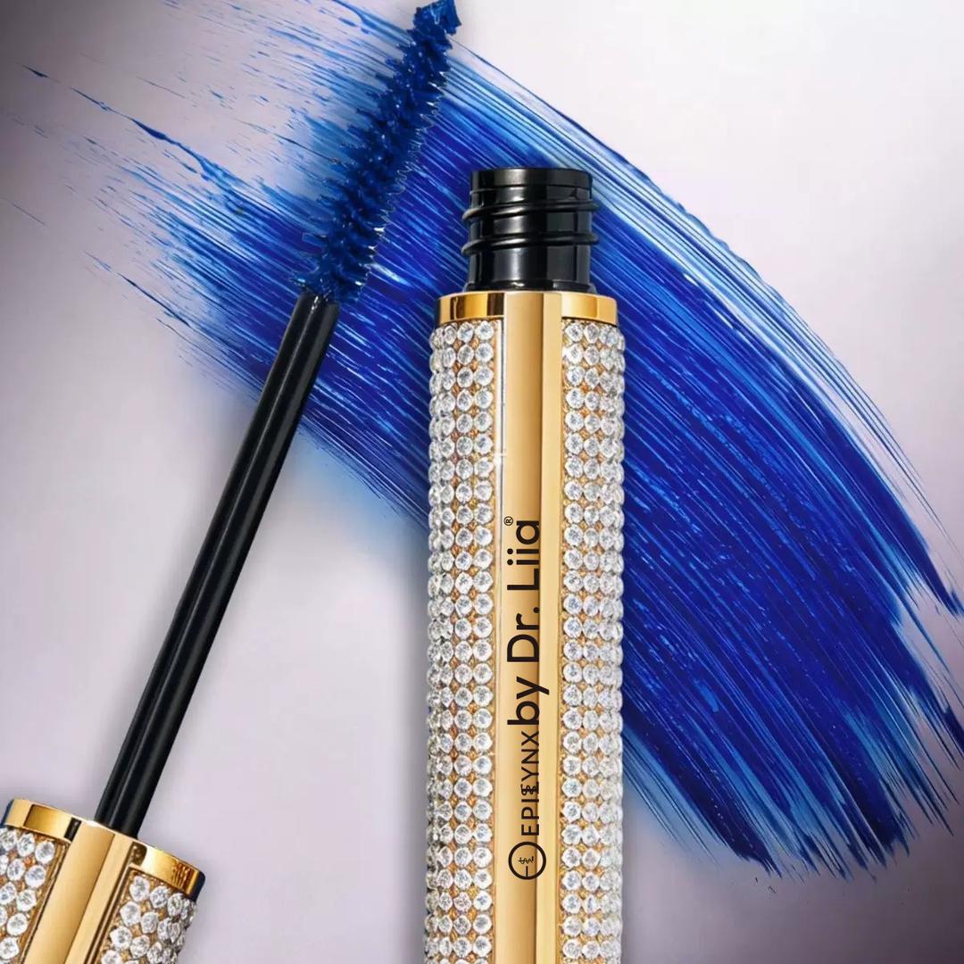 Mega Volume Vegan Mascara Black and Blue – Smudge-Proof with Handmade Diamond Case - Renee Lane Company