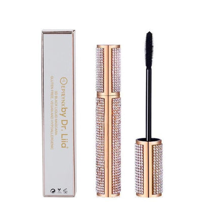 Mega Volume Vegan Mascara Black and Blue – Smudge-Proof with Handmade Diamond Case - Renee Lane Company
