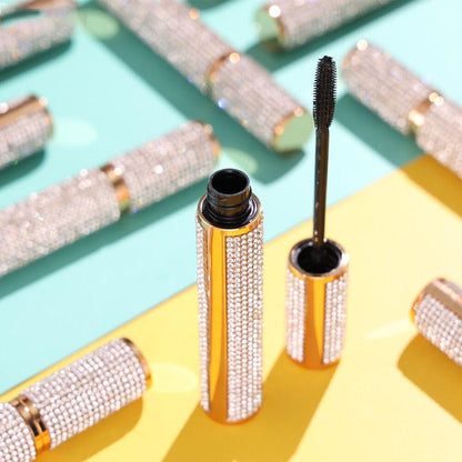 Mega Volume Vegan Mascara Black and Blue – Smudge-Proof with Handmade Diamond Case - Renee Lane Company