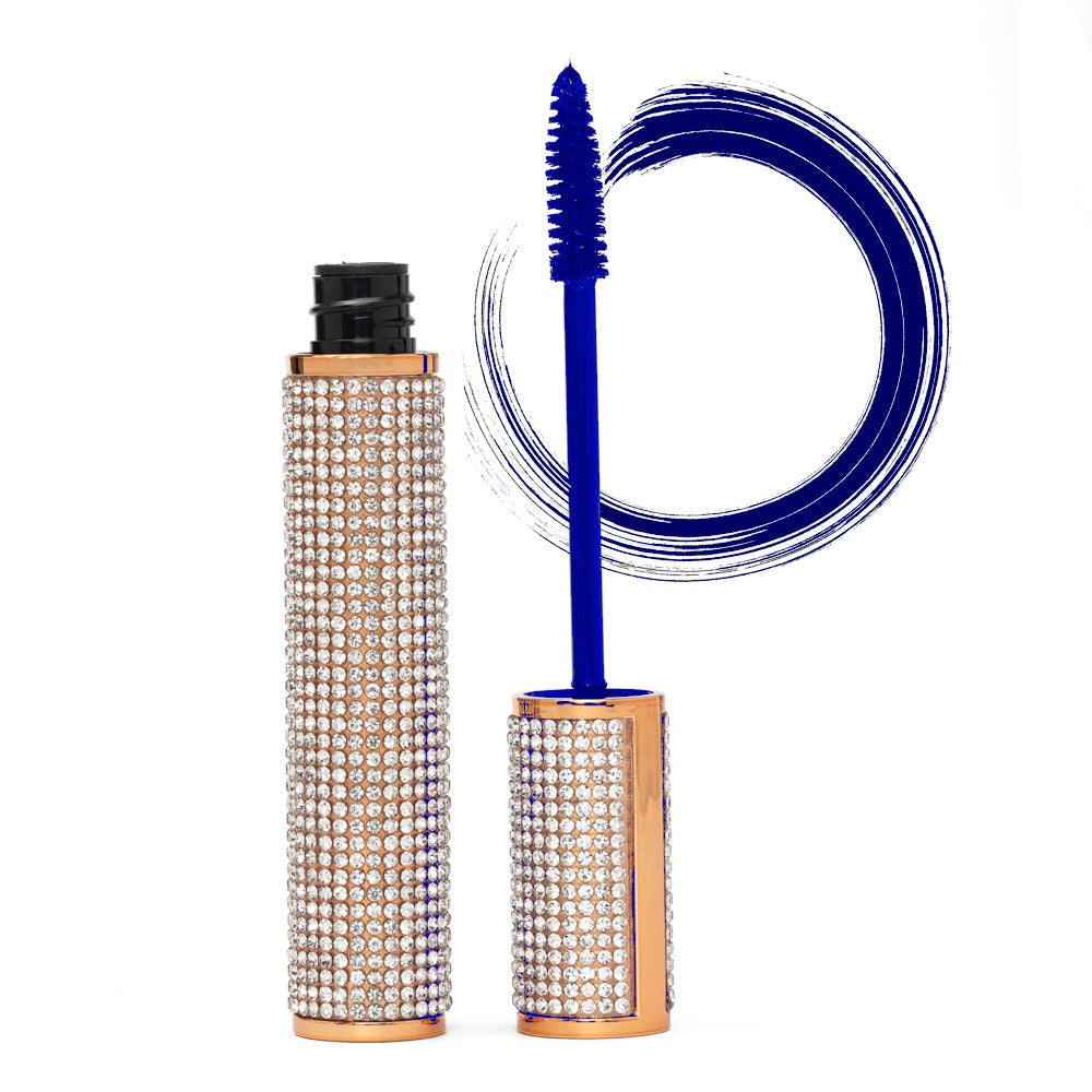 Mega Volume Vegan Mascara Black and Blue – Smudge-Proof with Handmade Diamond Case - Renee Lane Company