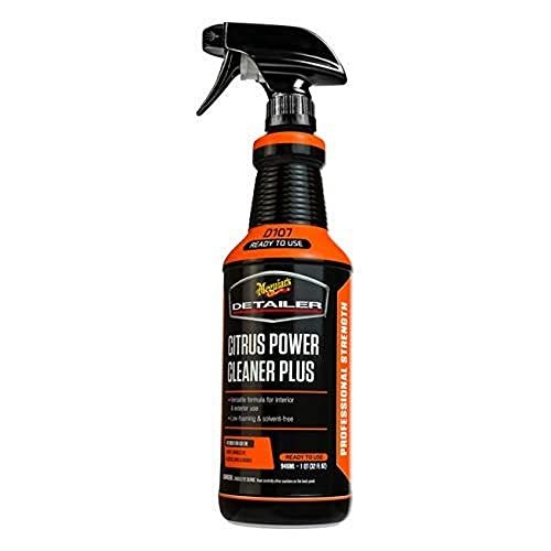 Meguiars D107 Citrus Power Cleaner Plus DRTU10732 All-Purpose Cleaner Car Interior Cleaner Low-Foaming Interior Car Cleaner Removes Grease Grime and Stains - 32 oz Spray Bottle - Renee Lane Company