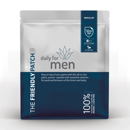 Transdermal Men’s Vitamin Patches: 12-Hour Daily Support - 28 pack - Renee Lane Company
