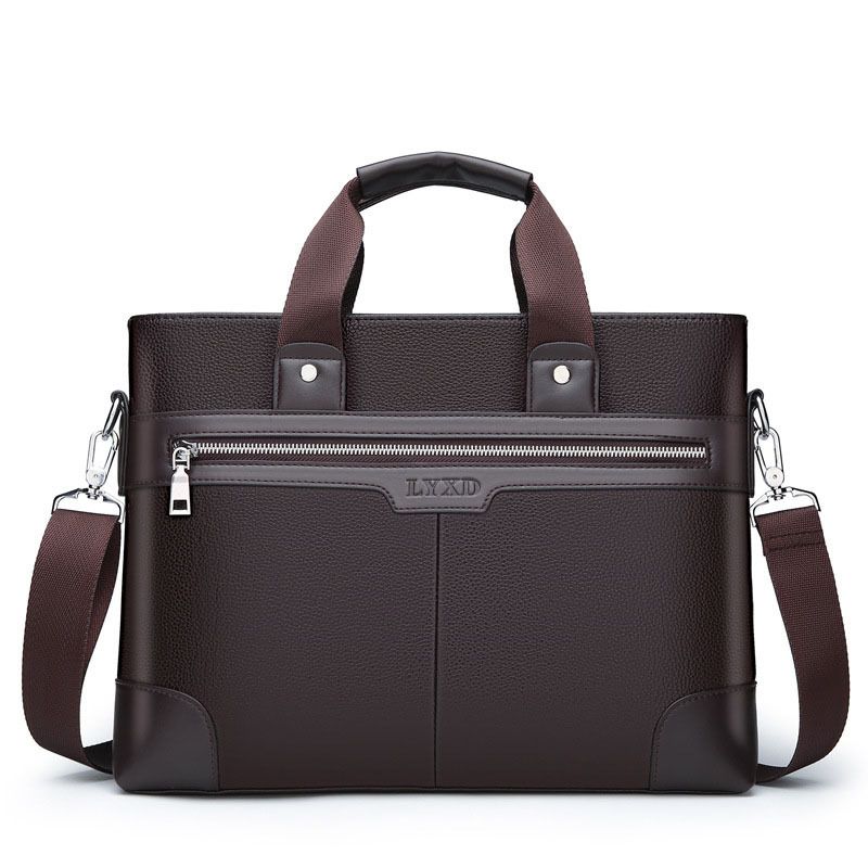 Men's Bag Briefcase Europe And America Men's Business Commuting Handbag Single Shoulder Crossbody Bag Cross Style Computer Bag - Renee Lane Company
