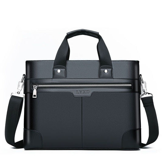 Men's Bag Briefcase Europe And America Men's Business Commuting Handbag Single Shoulder Crossbody Bag Cross Style Computer Bag - Renee Lane Company