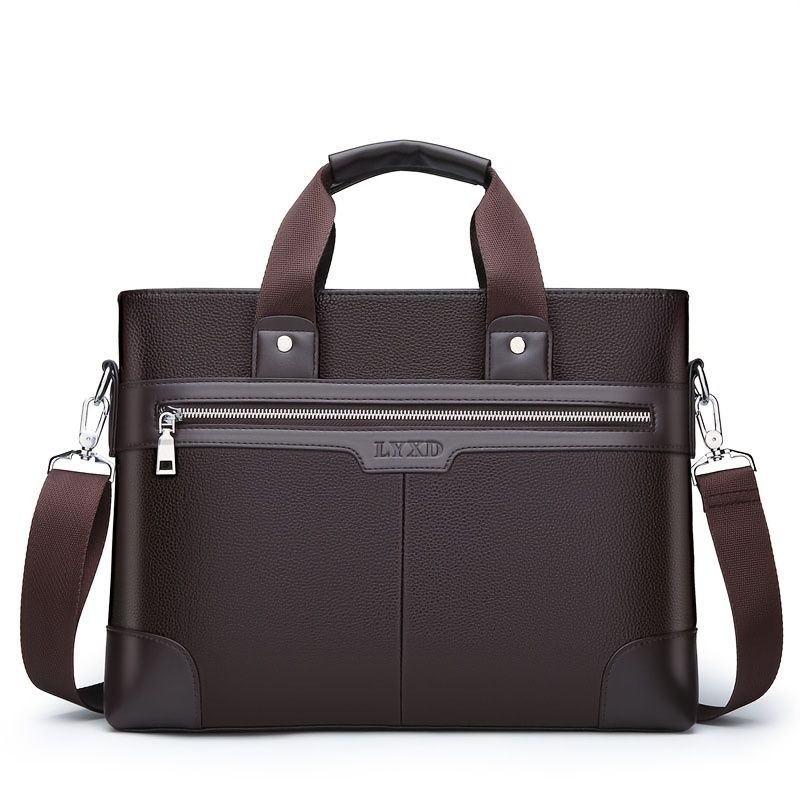 Men's Bag Briefcase Europe And America Men's Business Commuting Handbag Single Shoulder Crossbody Bag Cross Style Computer Bag - Renee Lane Company