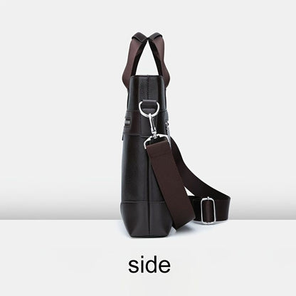 Men's Bag Briefcase Europe And America Men's Business Commuting Handbag Single Shoulder Crossbody Bag Cross Style Computer Bag - Renee Lane Company