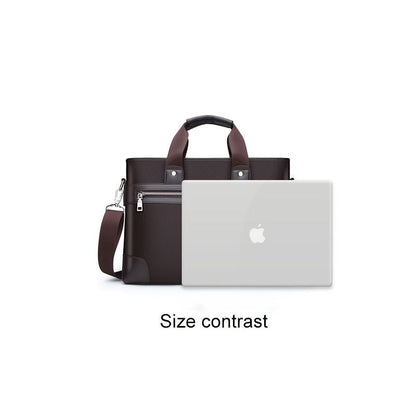 Men's Bag Briefcase Europe And America Men's Business Commuting Handbag Single Shoulder Crossbody Bag Cross Style Computer Bag - Renee Lane Company