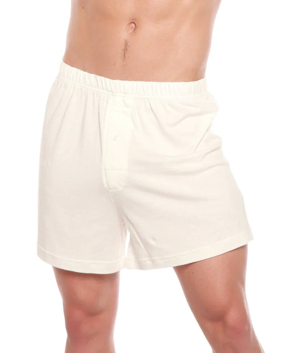 Men's Bamboo Viscose/Cotton Boxer Style Underwear Cream Color - 5-pack - Renee Lane Company