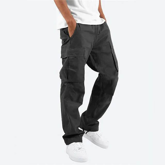 Men's Cargo Pants Trousers Drawstring Elastic Waist Multi Pocket - Renee Lane Company