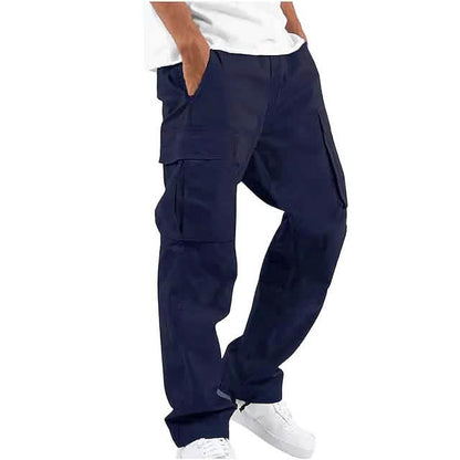 Men's Cargo Pants Trousers Drawstring Elastic Waist Multi Pocket - Renee Lane Company