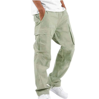 Men's Cargo Pants Trousers Drawstring Elastic Waist Multi Pocket - Renee Lane Company