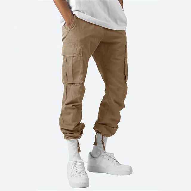 Men's Cargo Pants Trousers Drawstring Elastic Waist Multi Pocket - Renee Lane Company