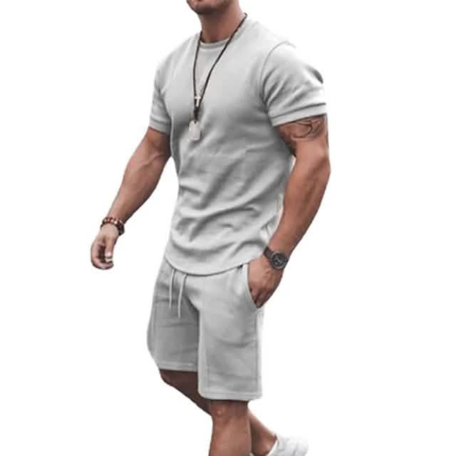 Men's Casual Activewear Running T-Shirt with Shorts - Renee Lane Company