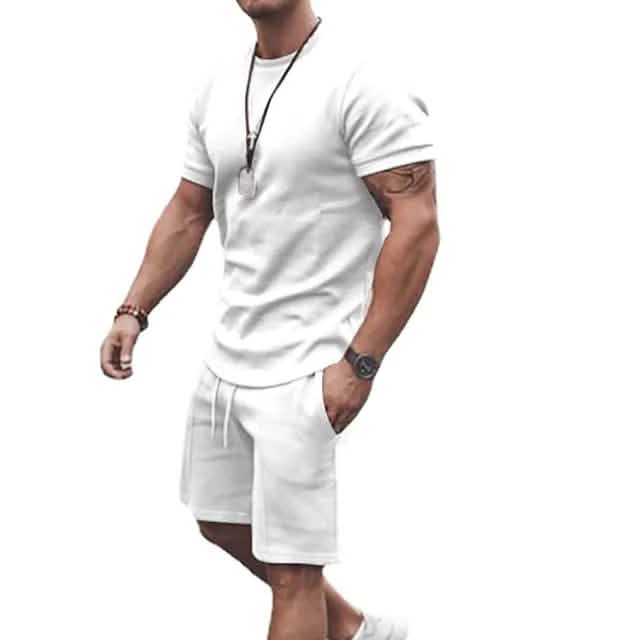 Men's Casual Activewear Running T-Shirt with Shorts - Renee Lane Company