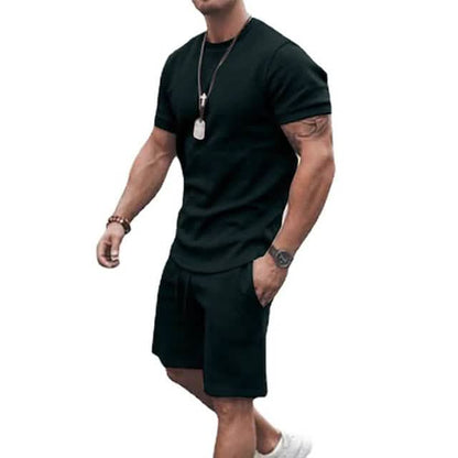 Men's Casual Activewear Running T-Shirt with Shorts - Renee Lane Company