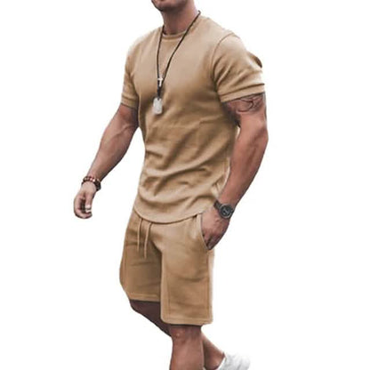 Men's Casual Activewear Running T-Shirt with Shorts - Renee Lane Company