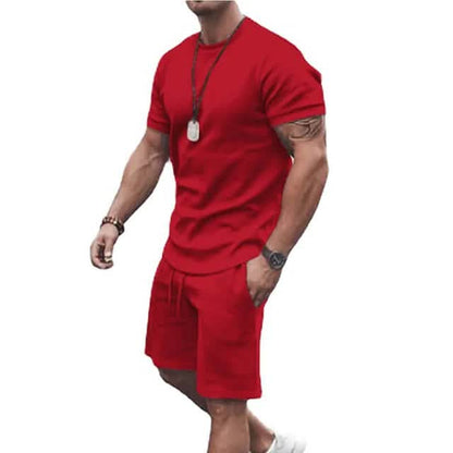 Men's Casual Activewear Running T-Shirt with Shorts - Renee Lane Company