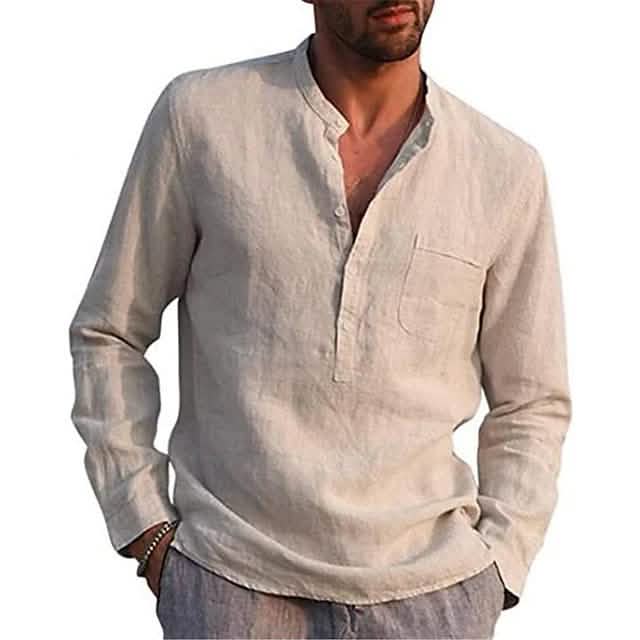 Men's Casual Button Down Shirts Long Sleeve Tops - Renee Lane Company