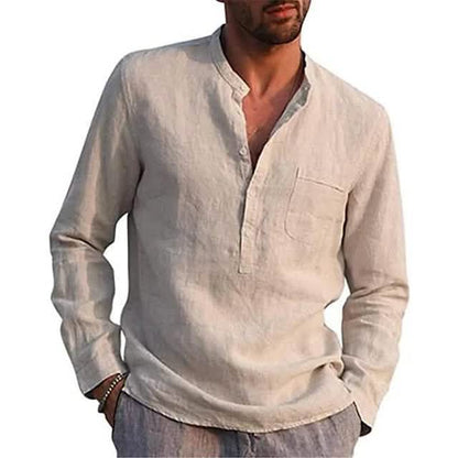 Men's Casual Button Down Shirts Long Sleeve Tops - Renee Lane Company
