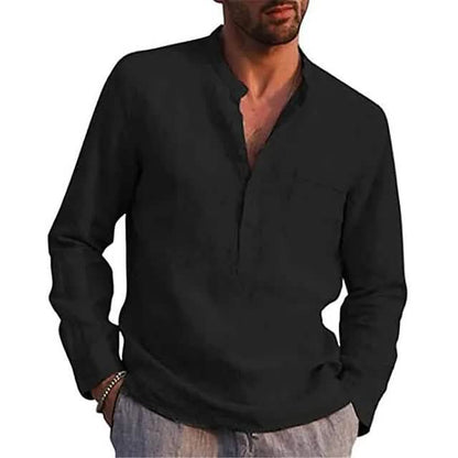 Men's Casual Button Down Shirts Long Sleeve Tops - Renee Lane Company