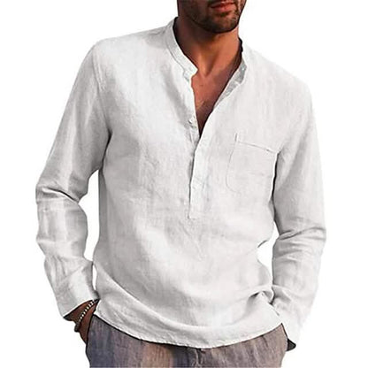 Men's Casual Button Down Shirts Long Sleeve Tops - Renee Lane Company