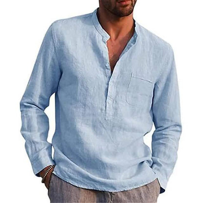 Men's Casual Button Down Shirts Long Sleeve Tops - Renee Lane Company