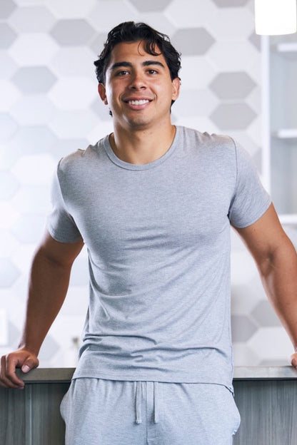Men's Soft Bamboo Lounge Short Sleeve T-Shirt - Renee Lane Company
