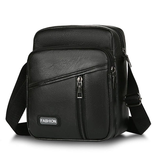 Men's Vintage PU Leather Shoulder Bag - Renee Lane Company
