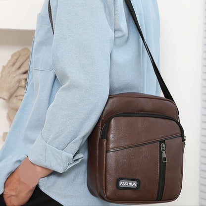 Men's Vintage PU Leather Shoulder Bag - Renee Lane Company