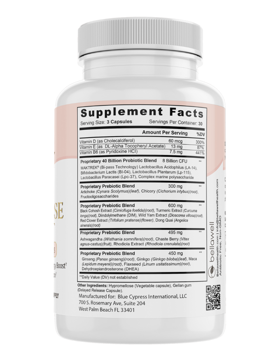 Menopause Support: - A Thoughtful Blend of Ingredients by Bellawell - Renee Lane Company