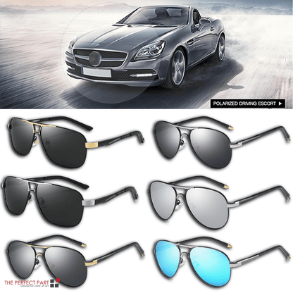 Mens Polarized Pilot Sunglasses Outdoor Driving UV400 Sun Glasses Sport Eyewear - Renee Lane Company