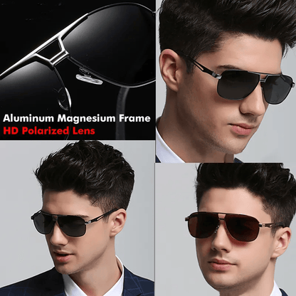 Mens Polarized Pilot Sunglasses Outdoor Driving UV400 Sun Glasses Sport Eyewear - Renee Lane Company