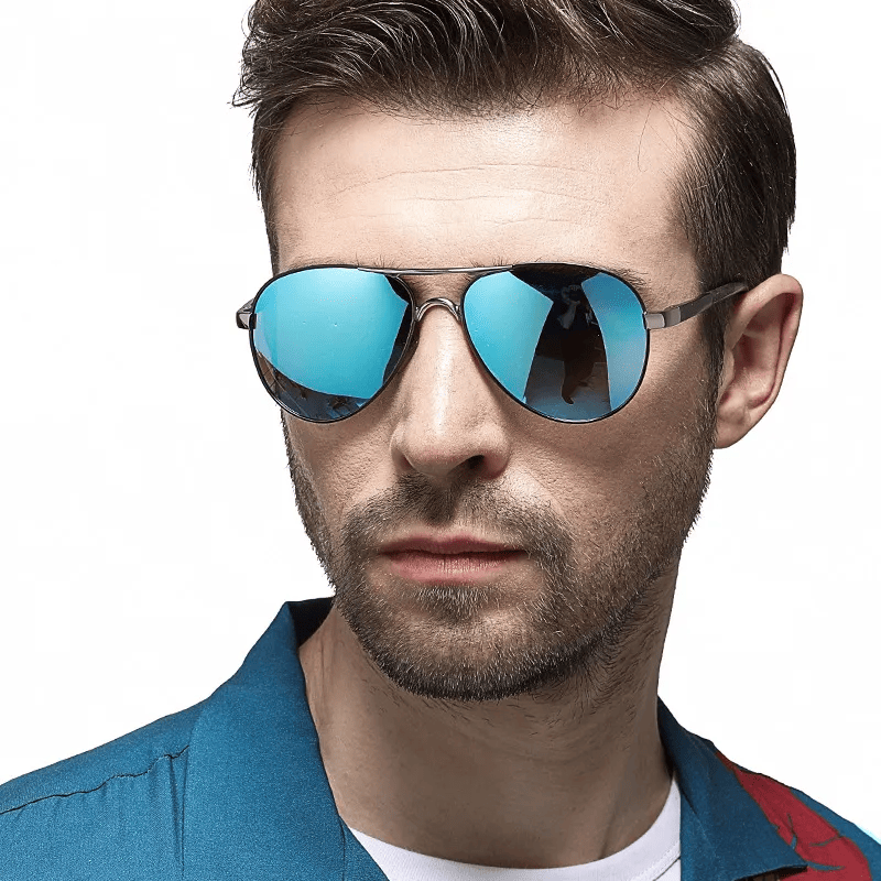 Mens Polarized Pilot Sunglasses Outdoor Driving UV400 Sun Glasses Sport Eyewear - Renee Lane Company
