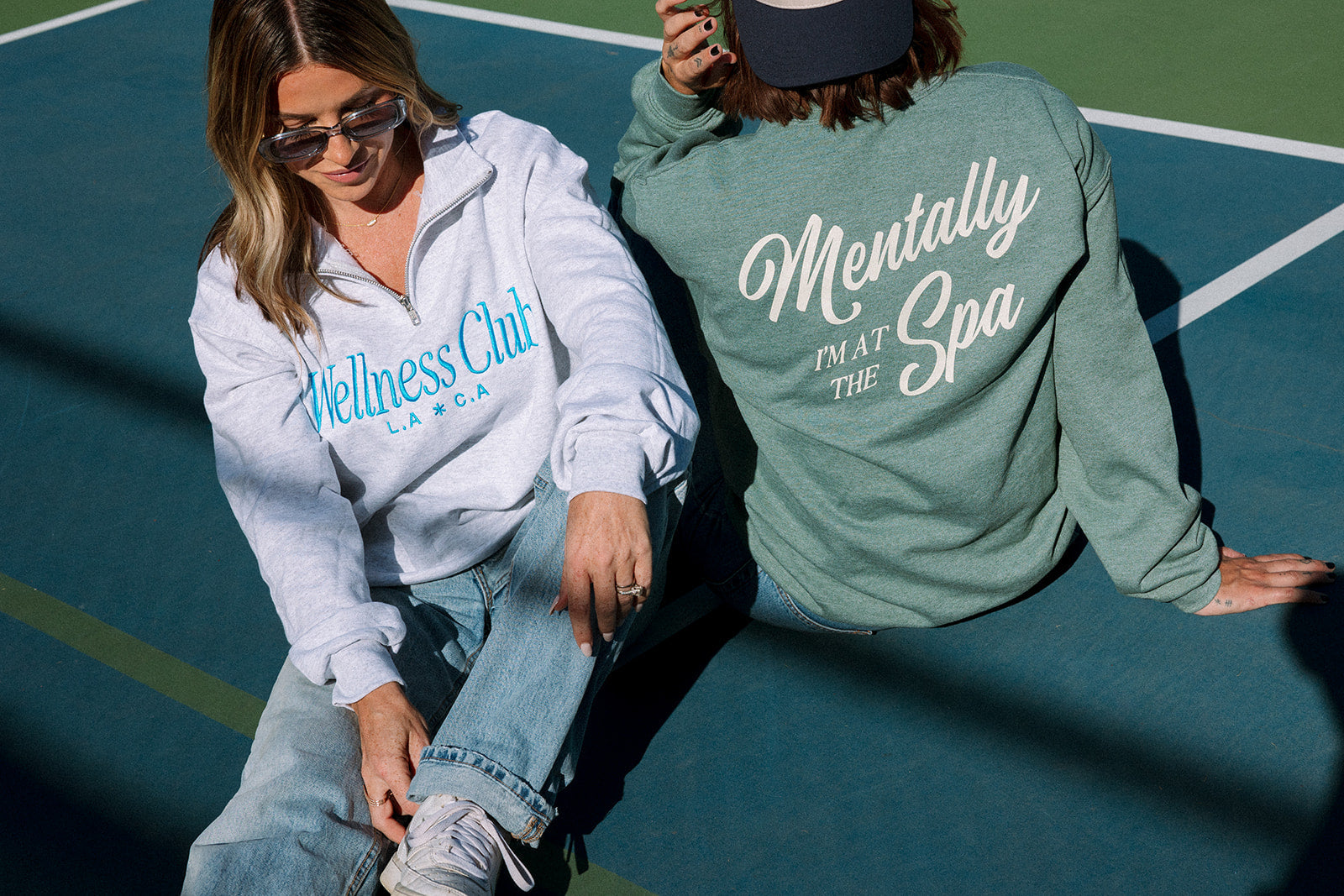 Mentally I’m At The Spa Unisex Crew Neck Sweatshirt | Lucky Owl - Renee Lane Company