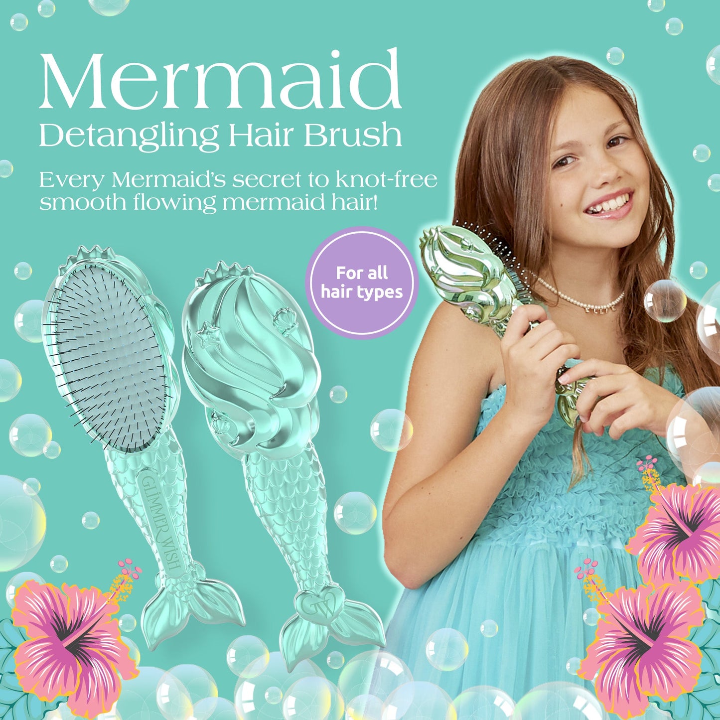Mermaid Detangling Hair Brush - Renee Lane Company