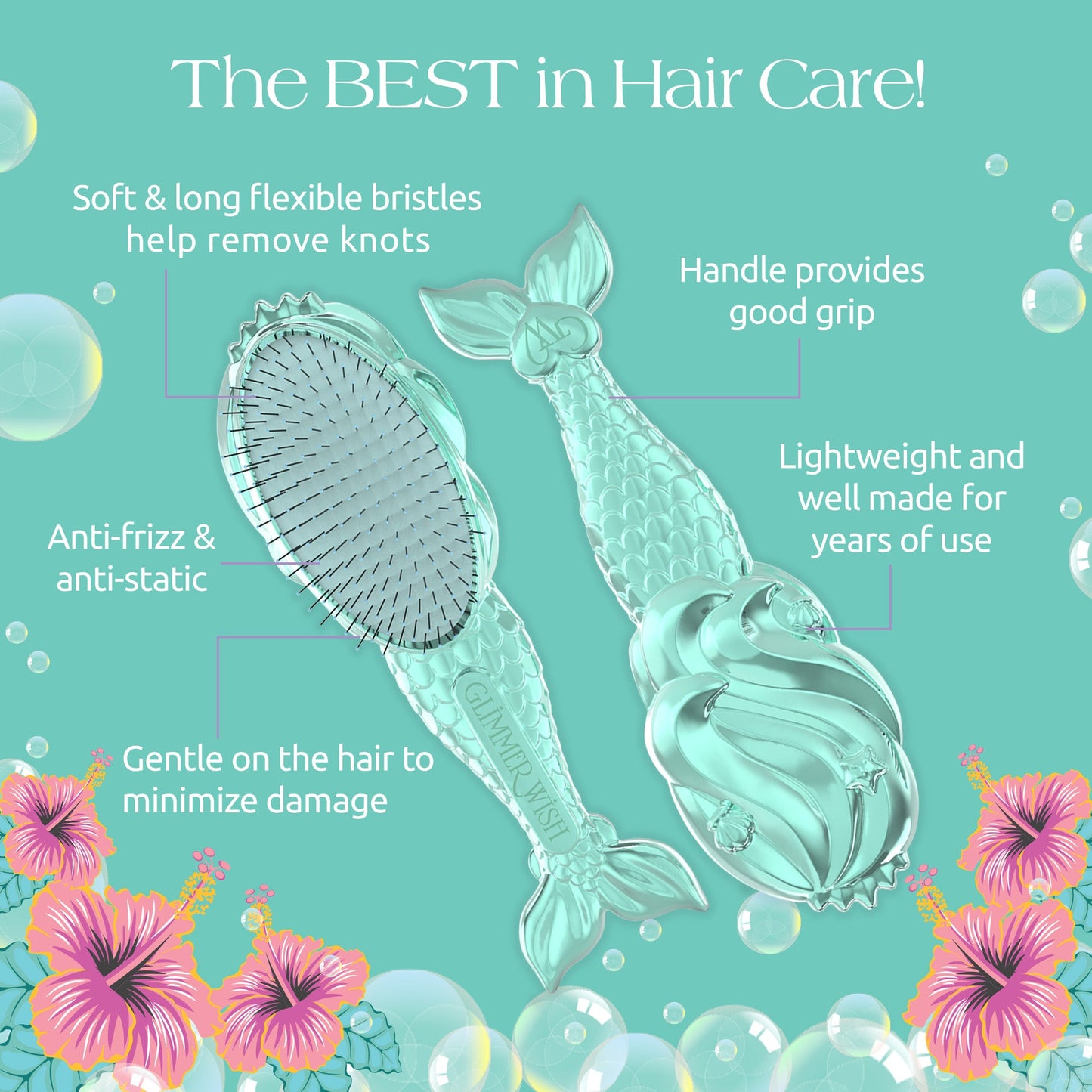 Mermaid Detangling Hair Brush - Renee Lane Company