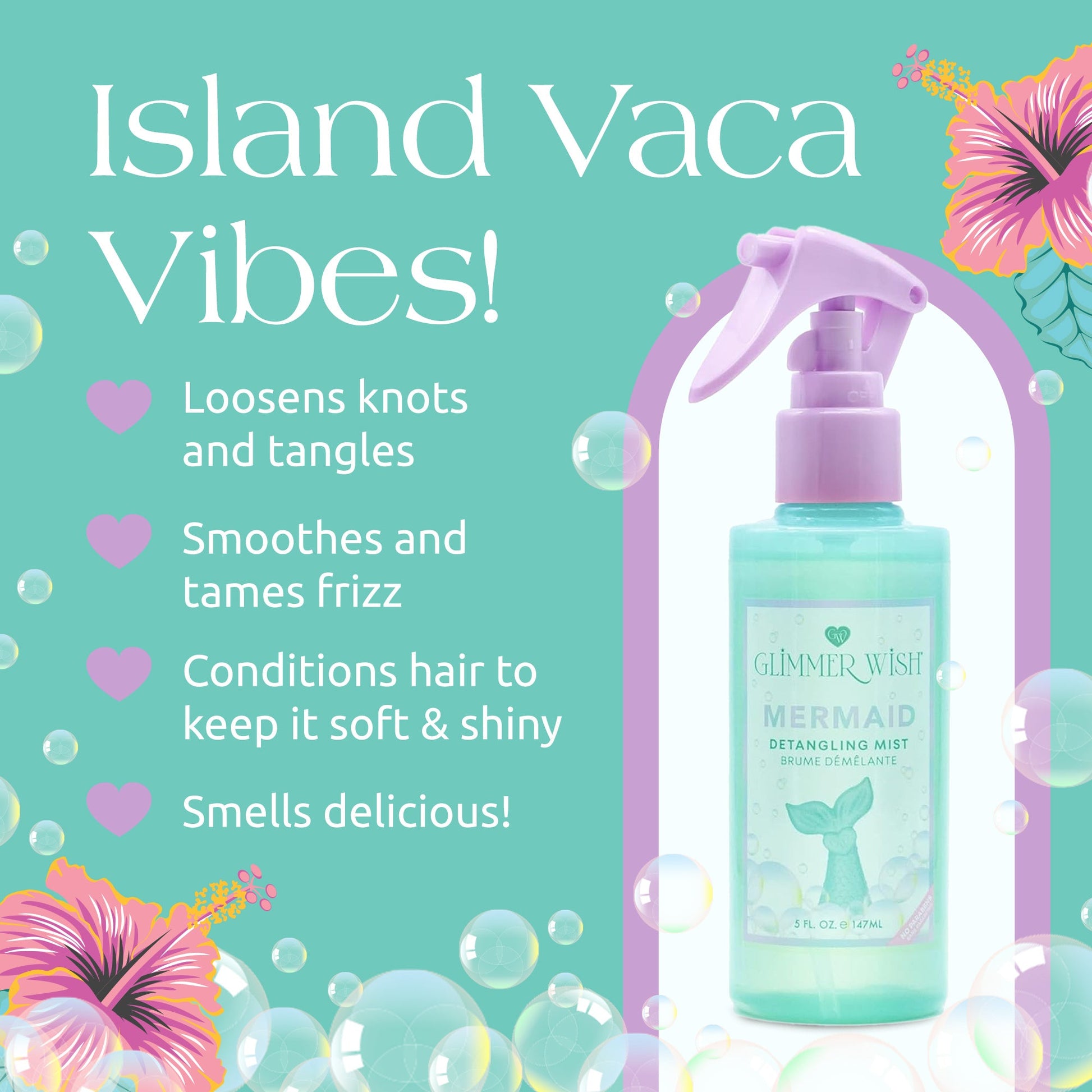 Mermaid Hair Detangling Mist - Renee Lane Company