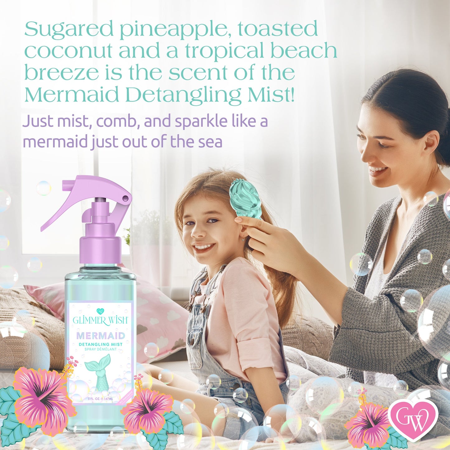 Mermaid Hair Detangling Mist - Renee Lane Company