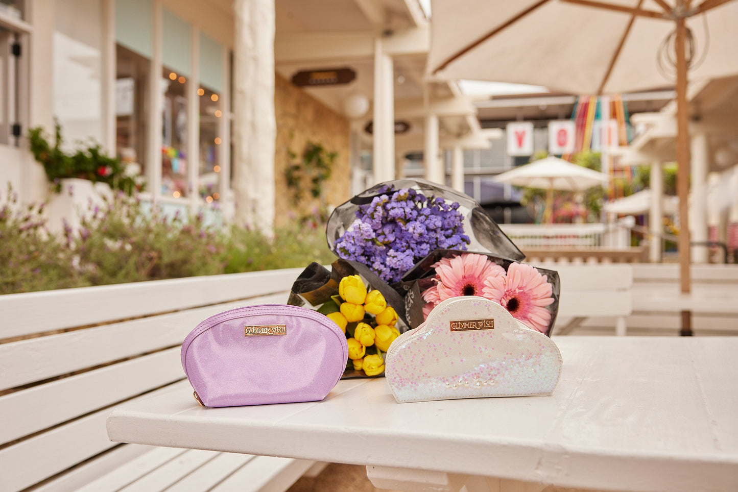 Mermaid Purple Pearl Pouch - Renee Lane Company