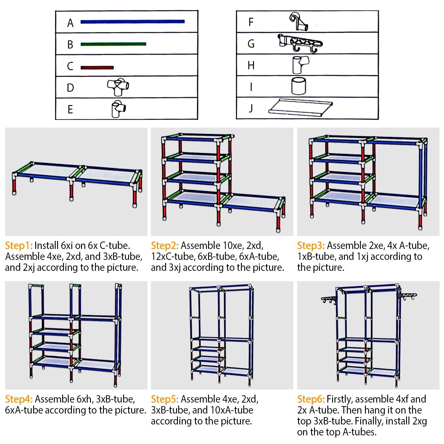 Metal Garment Rack Shoe Clothing Organizer Shelves Freestanding Multifunctional Clothes Wardrobe - Renee Lane Company
