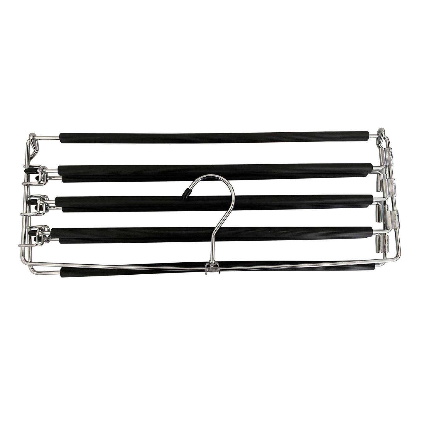 Metal Hanger Space Saving for Closet Organization | Heavy Duty Foam Padding, Non-Slip & Removable Trouser Bar for Convenient Functionality - Renee Lane Company
