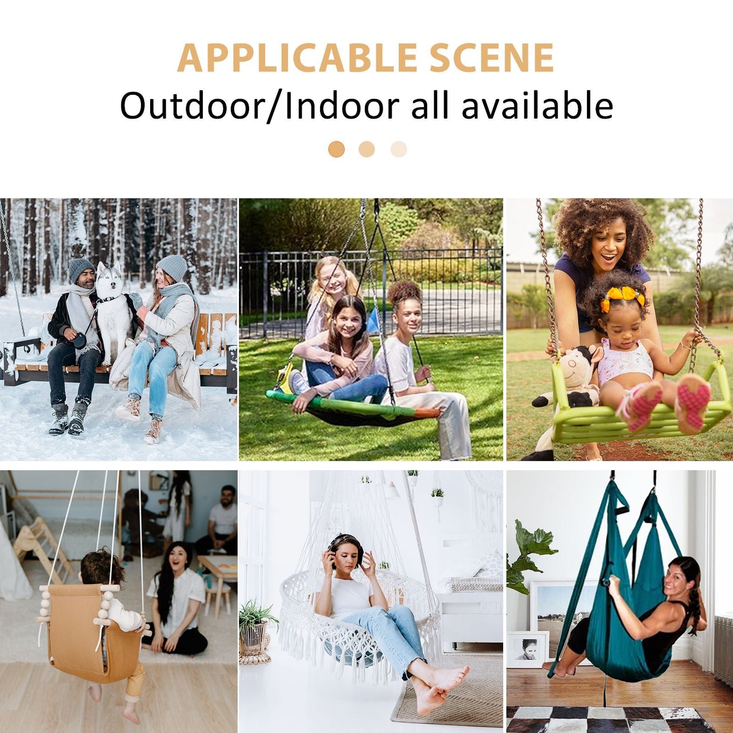 Metal Swing Stand Swing Sets for Backyard,Powder Coated Swing Frame of Swing Set with Extra Side Bars,880 Lbs Heavy-Duty A-Frame Outdoor Swing Fits Swing Chair,Porch Swing - Renee Lane Company